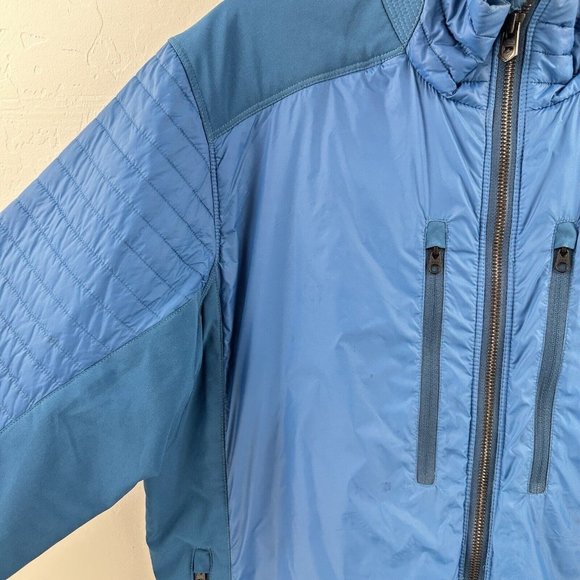 Kuhl Jacket Mens M Projekt Firefly Puffer Hybrid Full Zip Quilted Blue - Picture 3 of 14